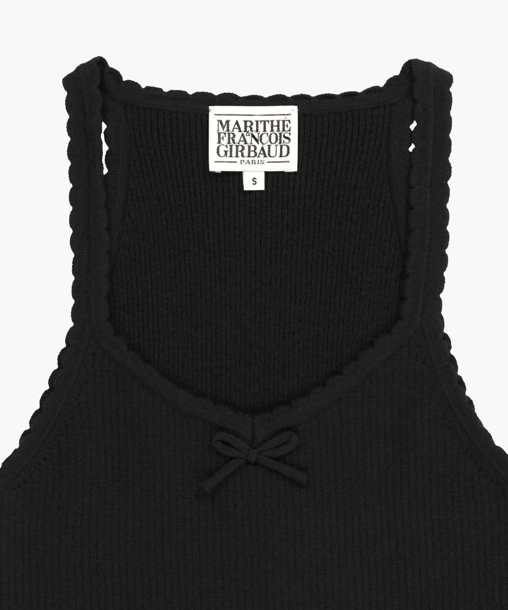 Marithe & Francois Girbaud - Lace Point Knit Vest (Black) product image 8 | TRAB K-Fashion Australia