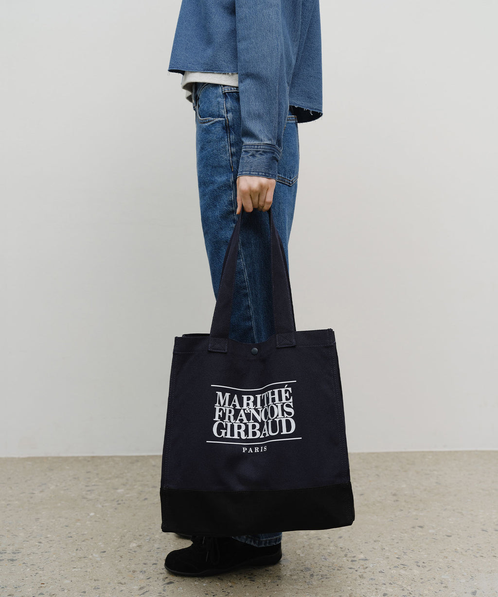 Marithe & Francois Girbaud - Classic Logo Big Shopper Bag (Navy) product image 8 | TRAB K-Fashion Australia