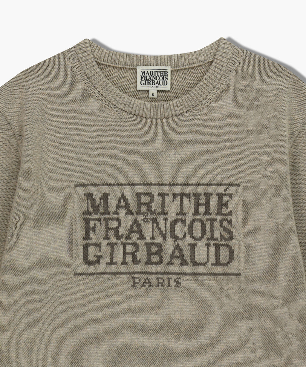Marithe & Francois Girbaud - Classic Logo Knit Pullover (Oatmeal) product image 11 | TRAB K-Fashion Australia