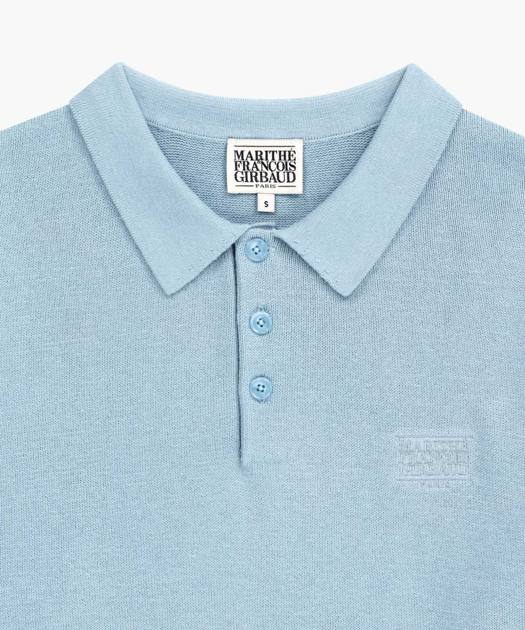 Marithe & Francois Girbaud - Small Classic Logo Collar Knit (Sky Blue) product image 8 | TRAB K-Fashion Australia