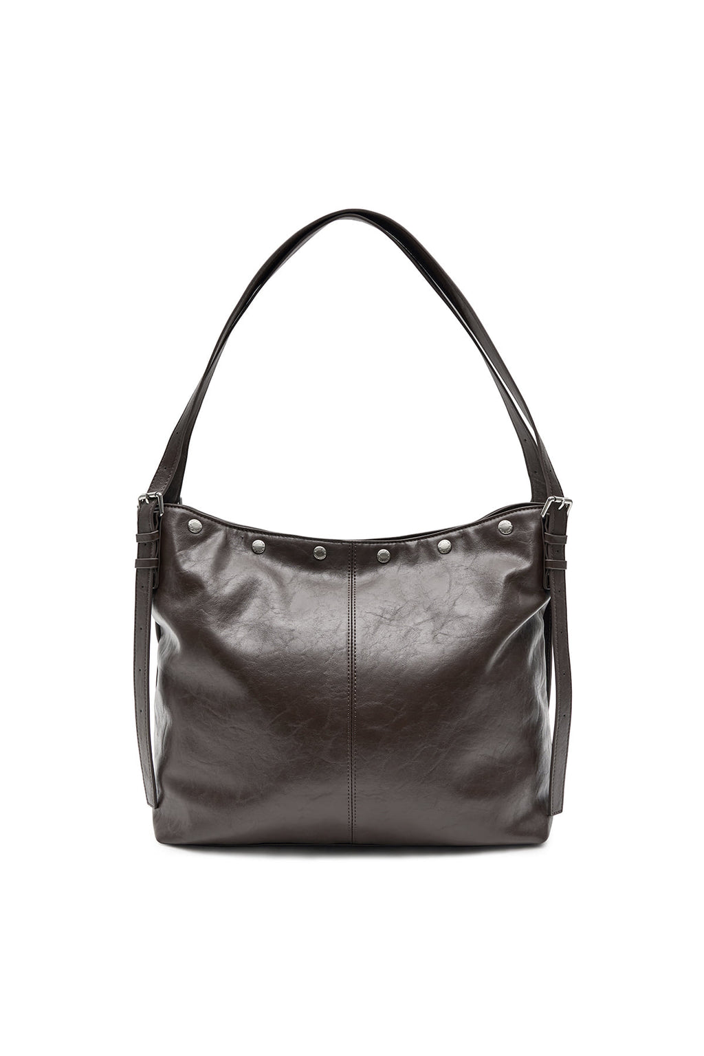 Matin Kim - Matin Stud Point Large Shoulder Bag (Brown) product image 2 | TRAB K-Fashion Australia
