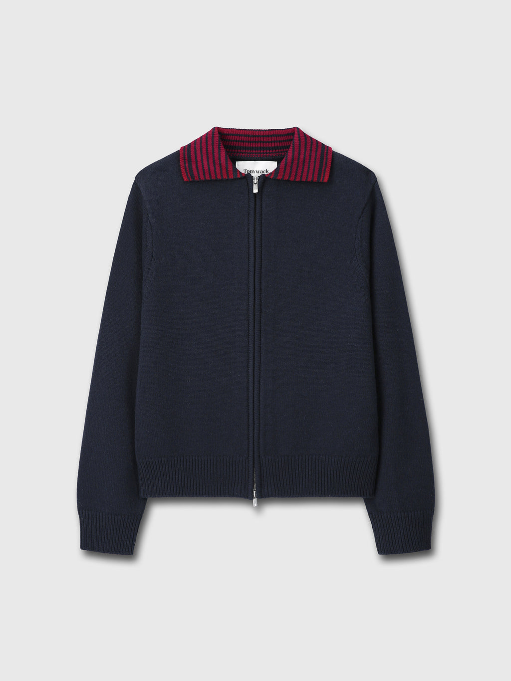 Tonywack - Contrast Collar Full-Zip Blouson (Navy) product image 8 | TRAB K-Fashion Australia