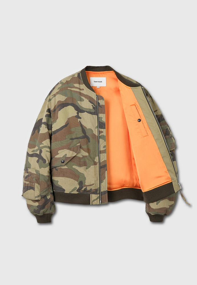 Tonywack - Camouflage Nylon Bomber (Beige/Green) product image 10 | TRAB K-Fashion Australia