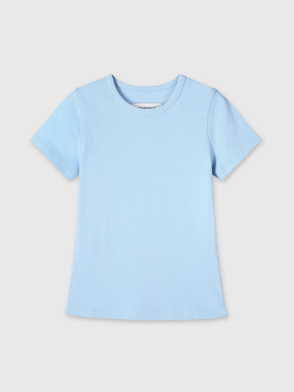 Tonywack - Ribbed Half Sleeve T-Shirts (Light Blue) product image 7 | TRAB K-Fashion Australia