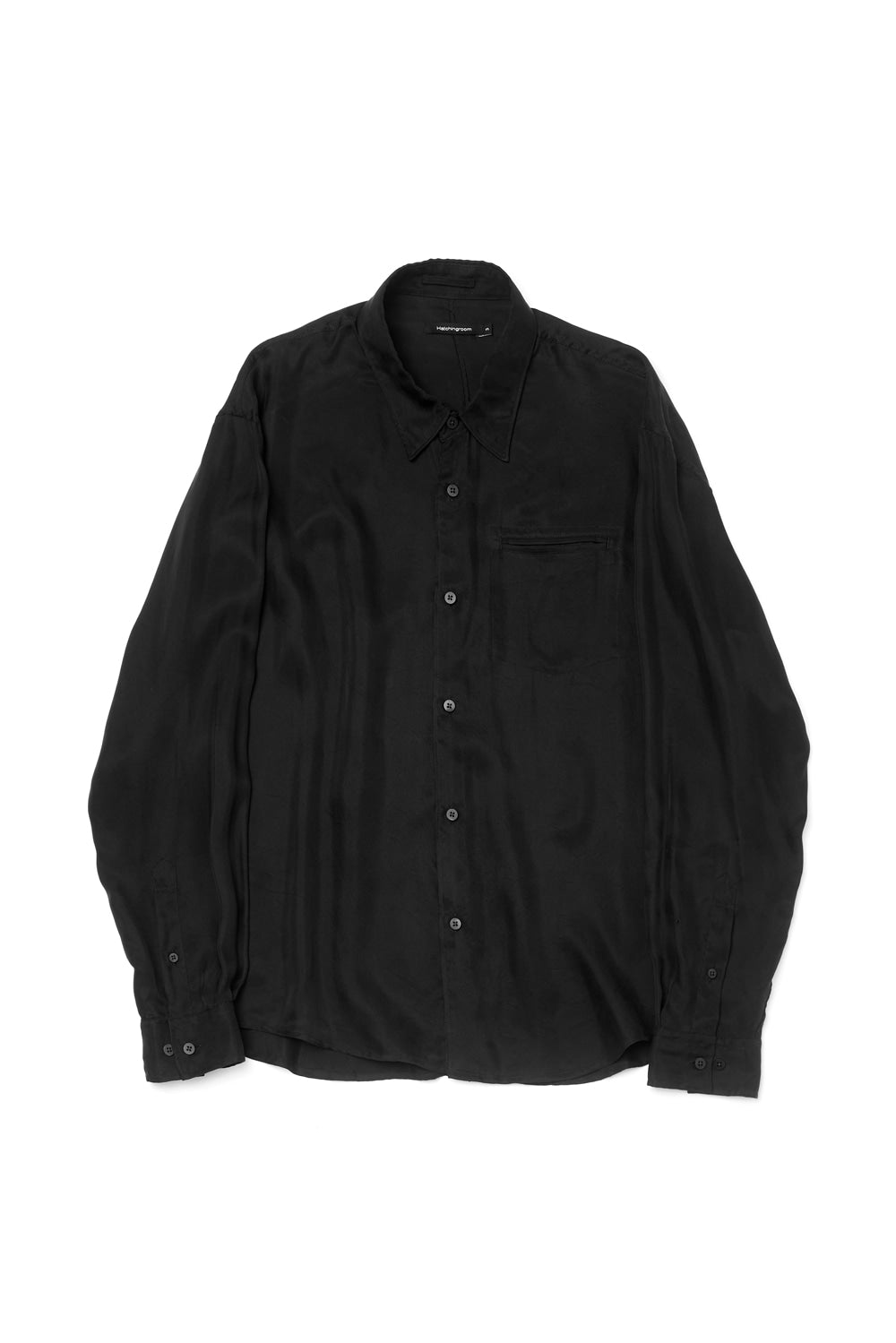 Hatchingroom - Drape Shirt (Black) product image 1 | TRAB K-Fashion Australia