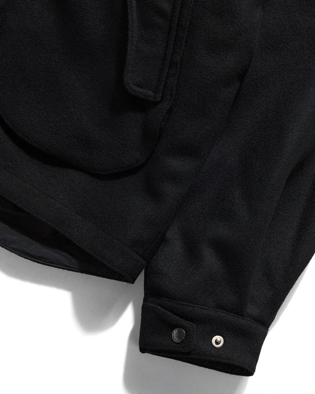 Eastlogue - Deck Hoodie Parka (Black Melton Wool) product image 4 | TRAB K-Fashion Australia