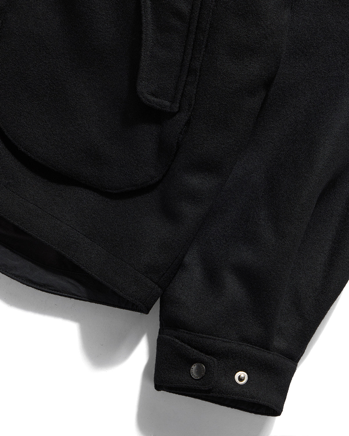 Eastlogue - Deck Hoodie Parka (Black Melton Wool) product image 4 | TRAB K-Fashion Australia