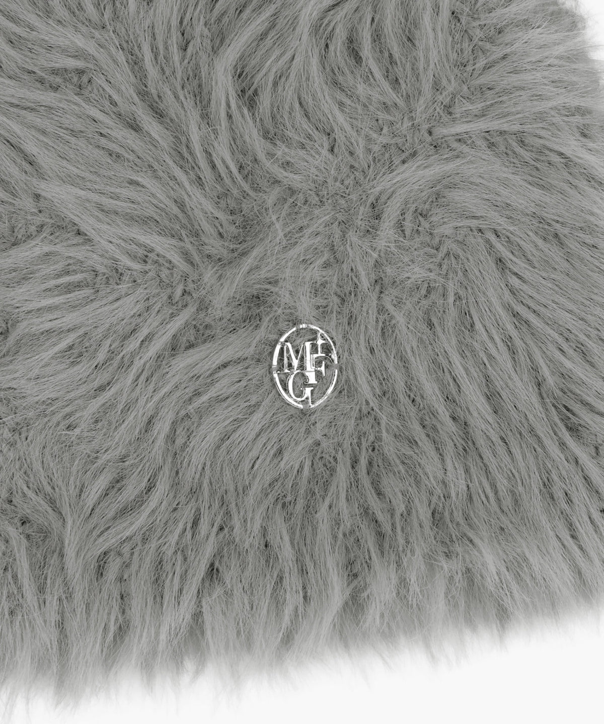 Marithe & Francois Girbaud - Circle Logo Hairy Beanie (Gray) product image 3 | TRAB K-Fashion Australia