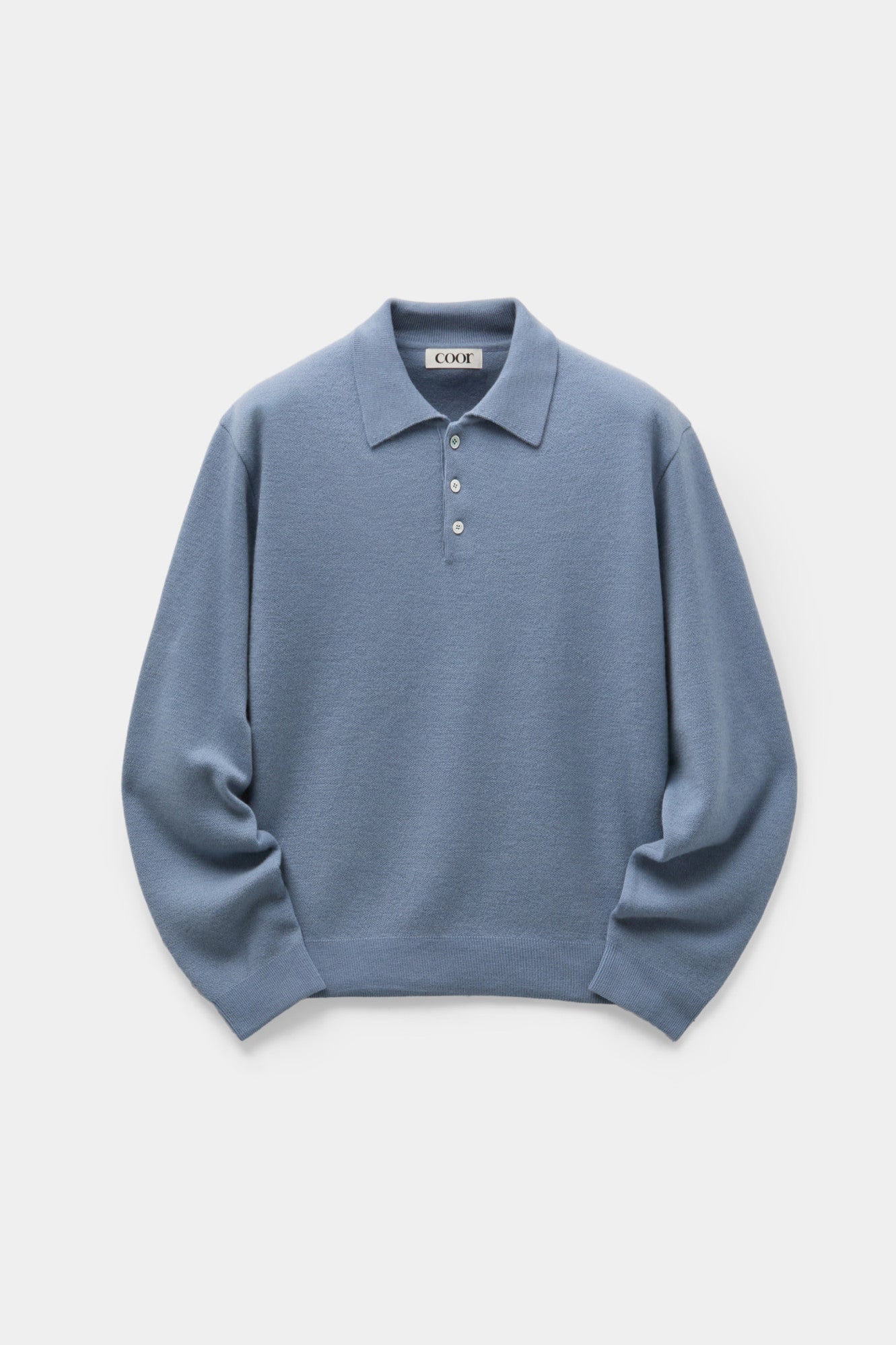 Coor - Topfill Wool Polo Knit (Sky Blue) product image 1 | TRAB K-Fashion Australia