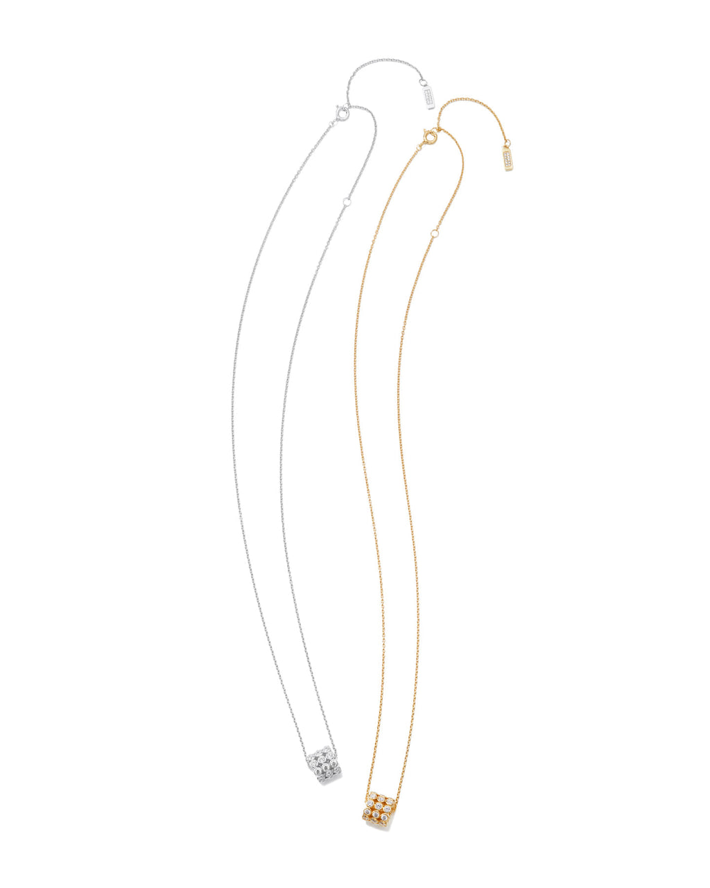 Numbering - Bezel Stone Cylinder Pendant Necklace #3725 product image 9 | TRAB K-Fashion Australia