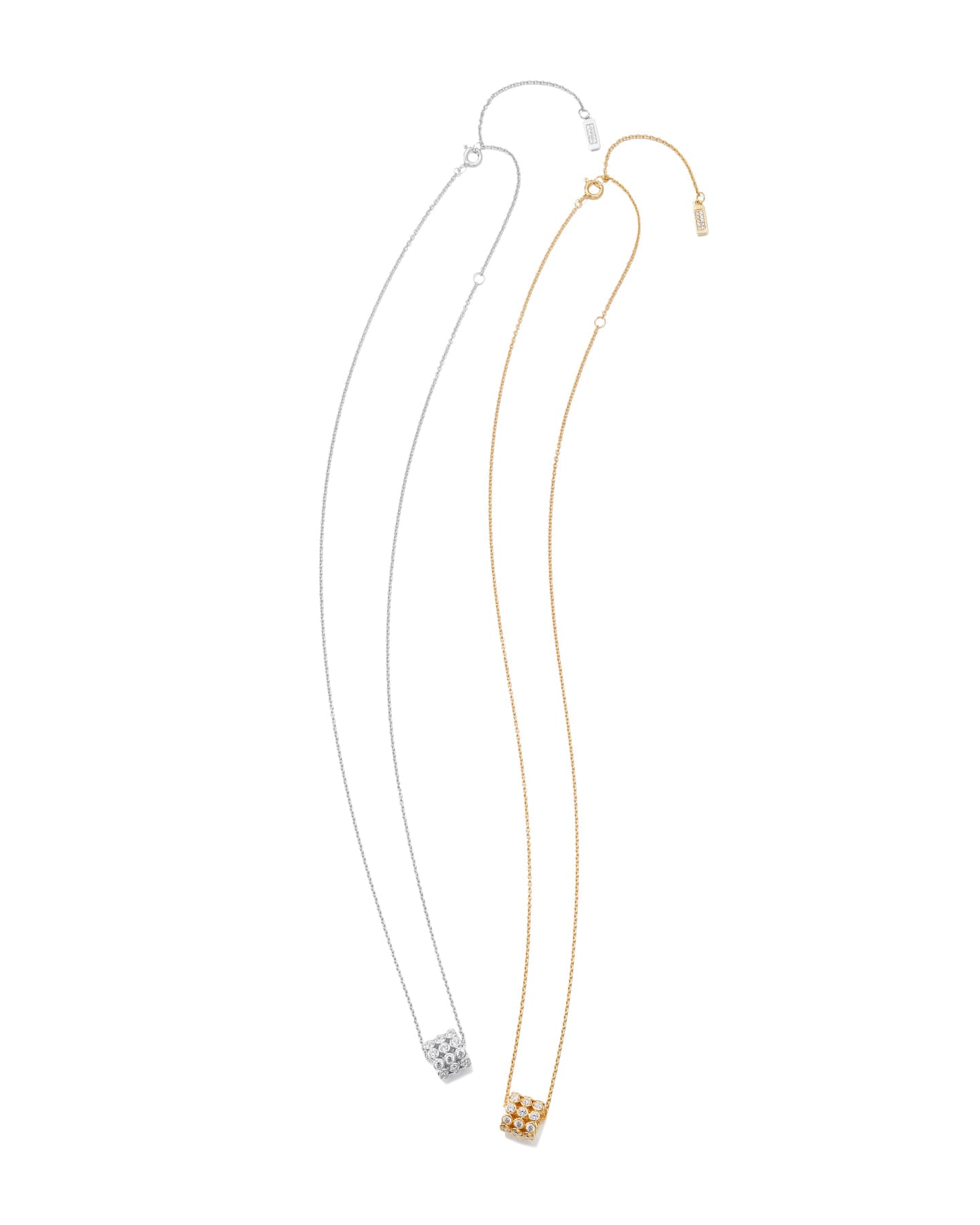 Numbering - Bezel Stone Cylinder Pendant Necklace #3725 product image 9 | TRAB K-Fashion Australia