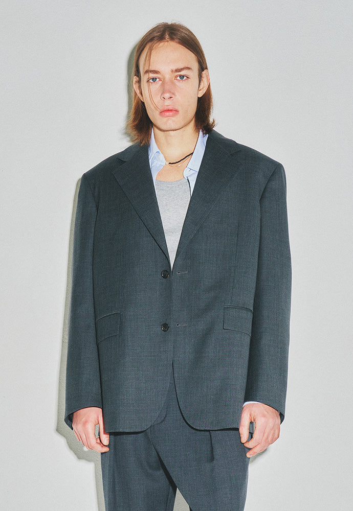 Tonywack - Relaxed Fit Tailored Blazer (Grey) product image 6 | TRAB K-Fashion Australia