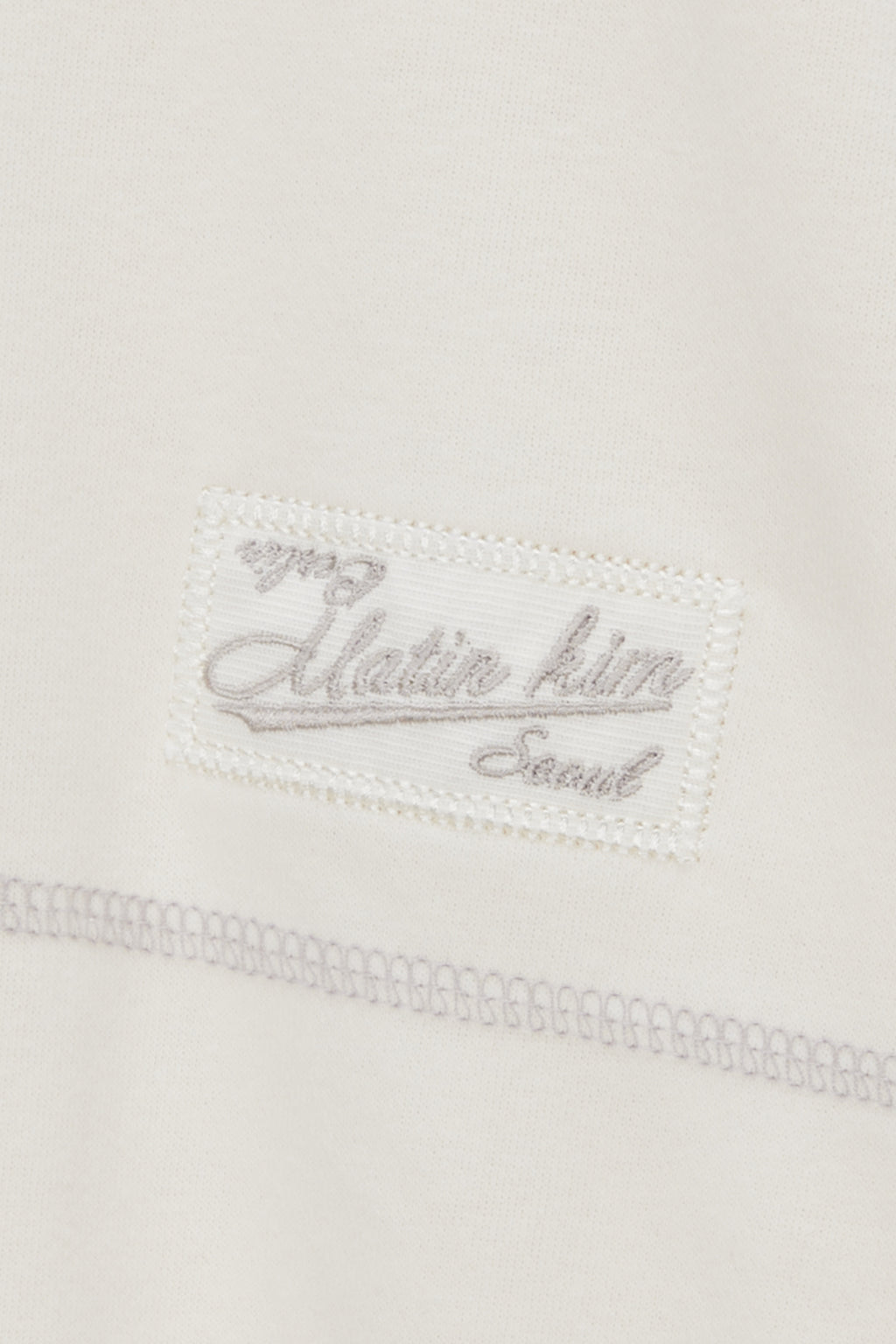 Matin Kim - Stitch Label Sweatshirt (Ivory) product image 4 | TRAB K-Fashion Australia