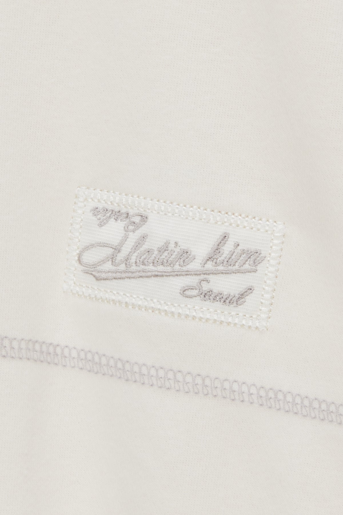 Matin Kim - Stitch Label Sweatshirt (Ivory) product image 4 | TRAB K-Fashion Australia