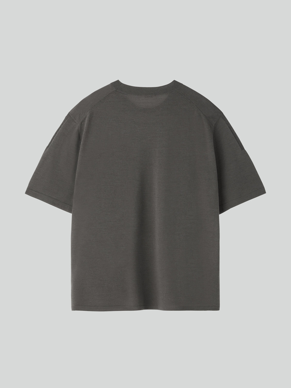 Recto - Pocket Wool Knit Top (Sepia Grey) product image 5 | TRAB K-Fashion Australia