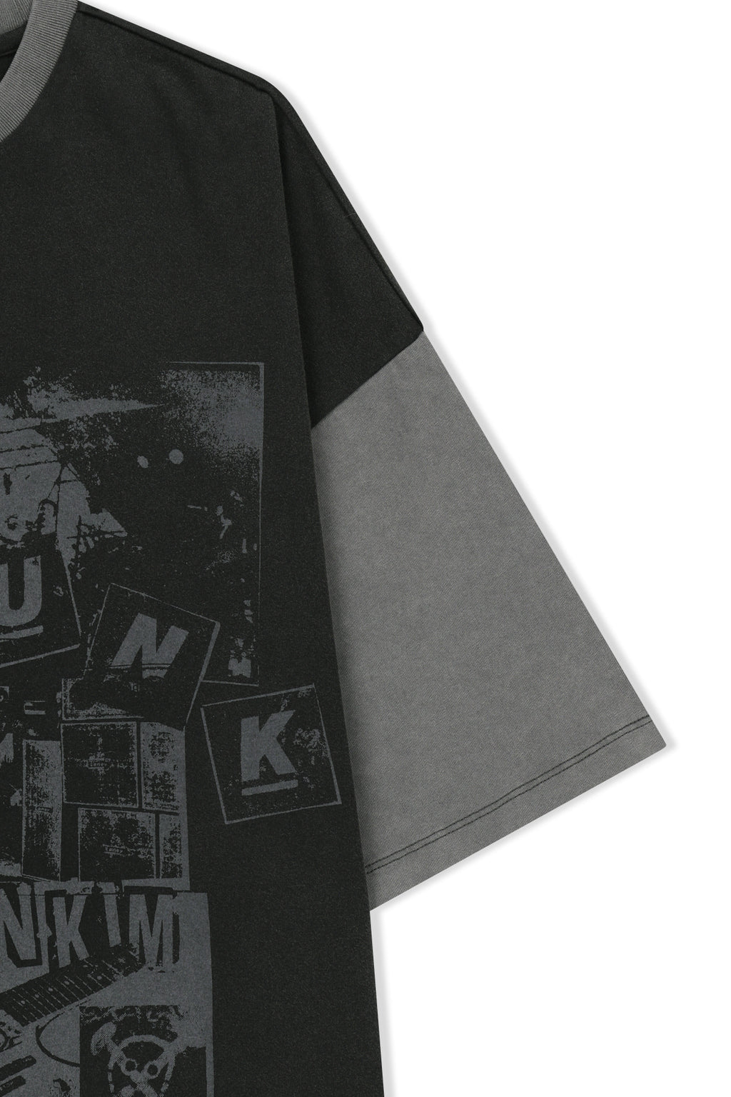 Matin Kim - Matin Punk Graffiti Top (Black) product image 4 | TRAB K-Fashion Australia