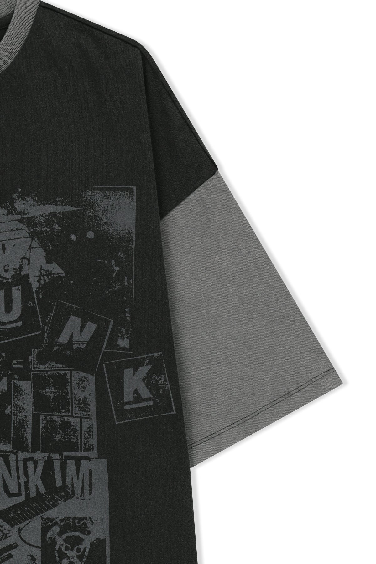 Matin Kim - Matin Punk Graffiti Top (Black) product image 4 | TRAB K-Fashion Australia