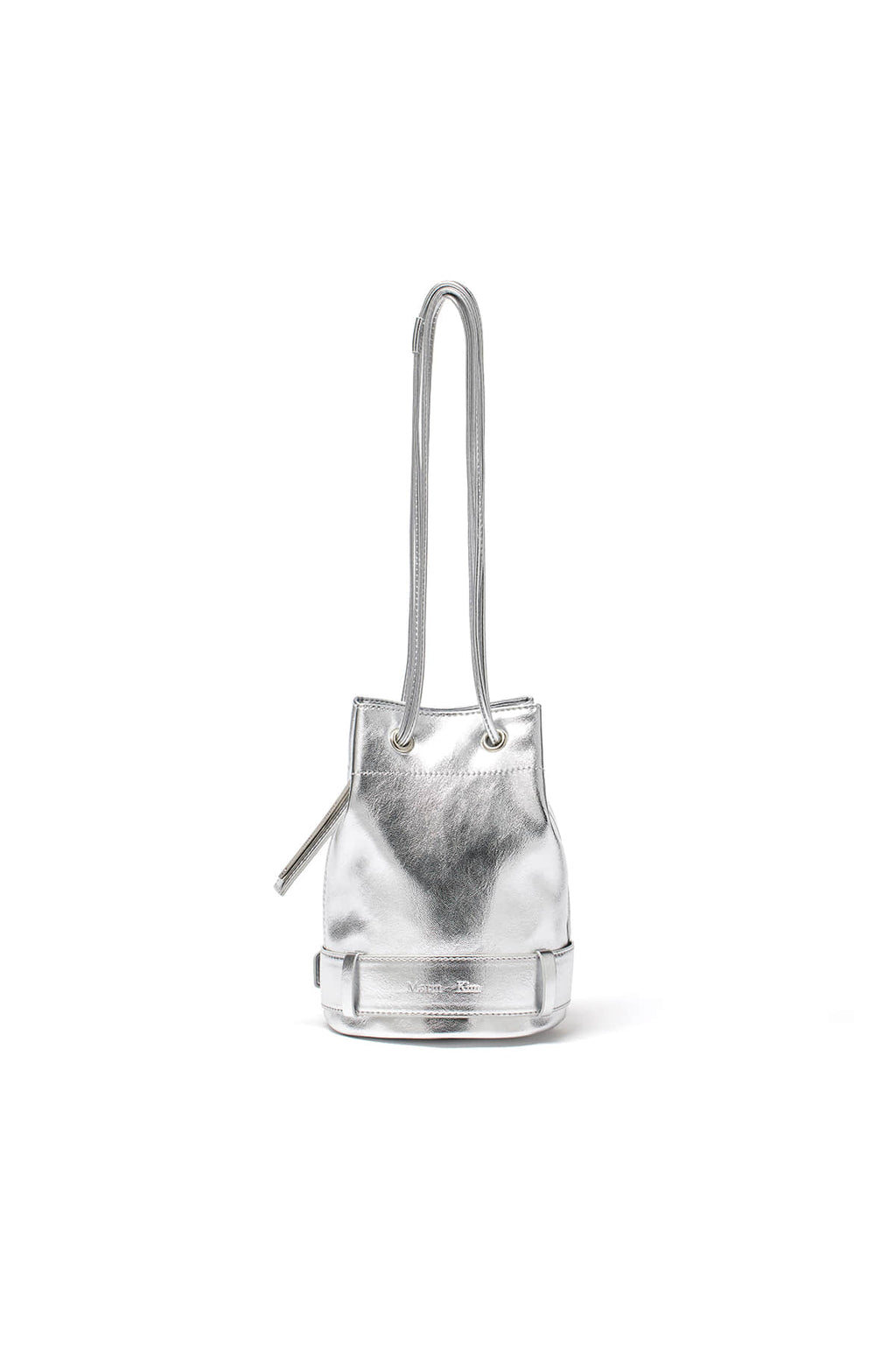 Matin Kim - Belted Mini Bucket Bag (Silver) product image 2 | TRAB K-Fashion Australia