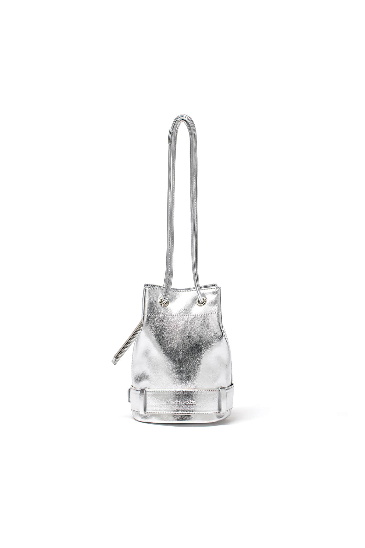 Matin Kim - Belted Mini Bucket Bag (Silver) product image 2 | TRAB K-Fashion Australia