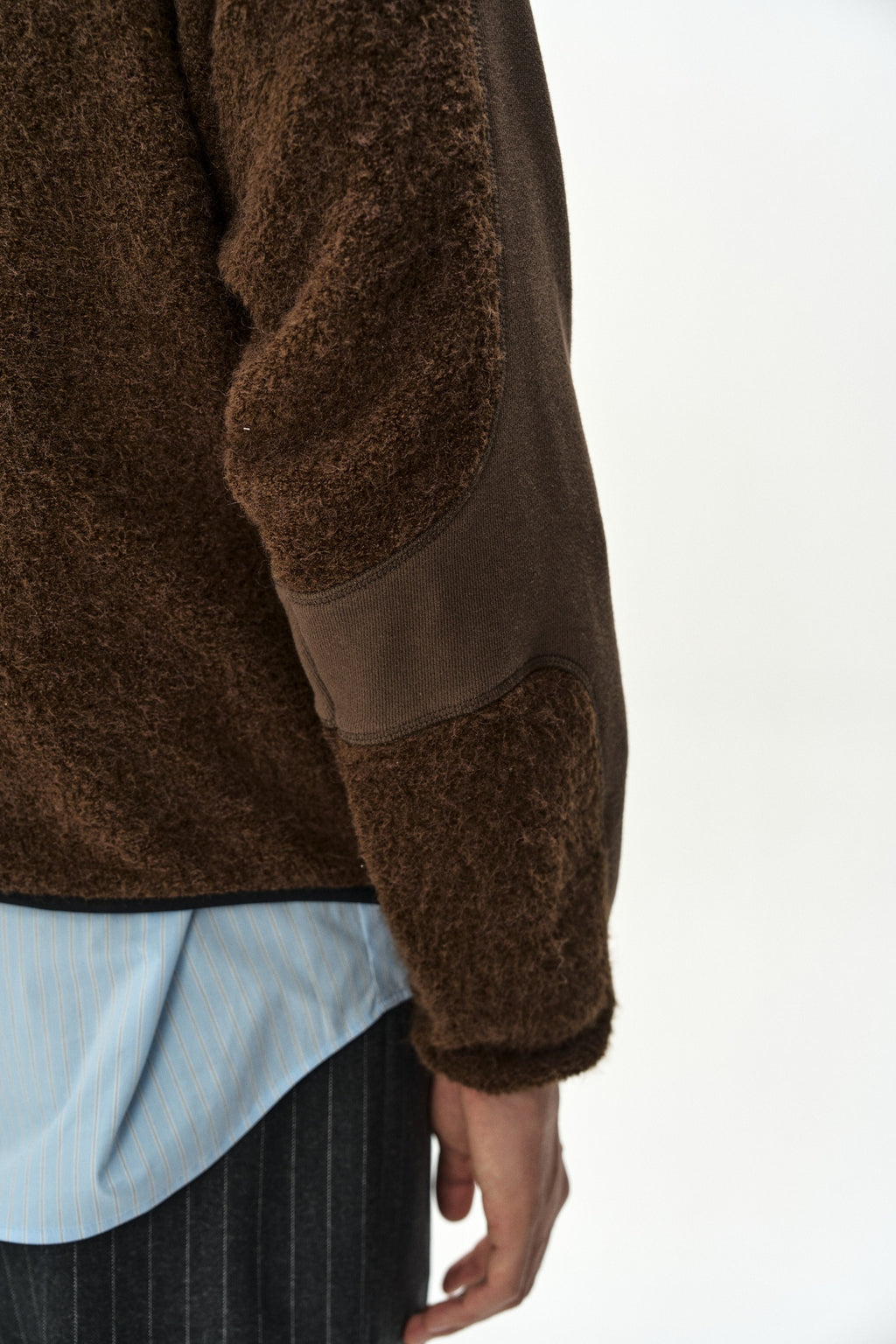 Andersson Bell - Orte Terry Half Zip Up Hoodie (Brown) product image 8 | TRAB K-Fashion Australia