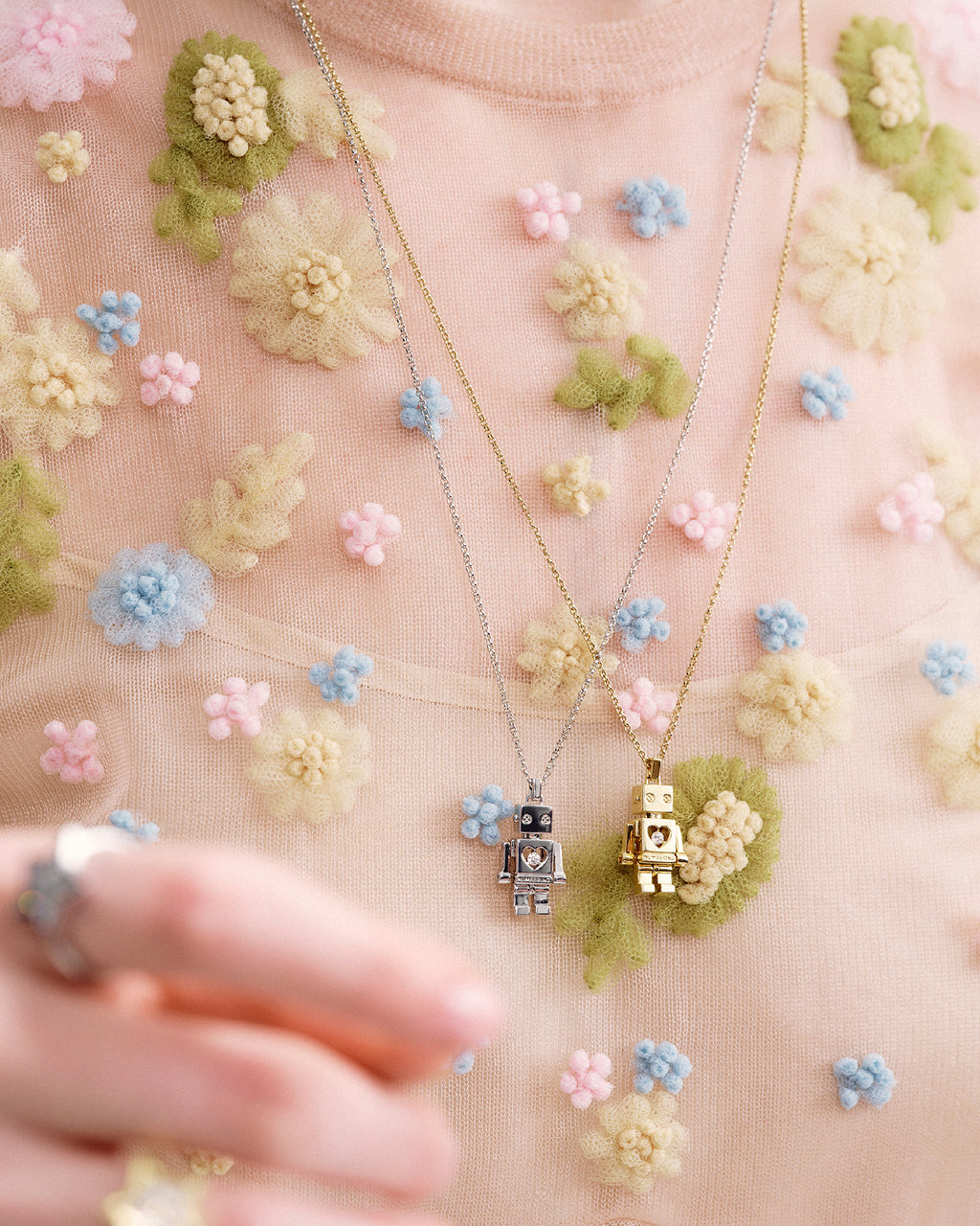 Numbering - Robot Pendant Necklace #5774 product image 1 | TRAB K-Fashion Australia