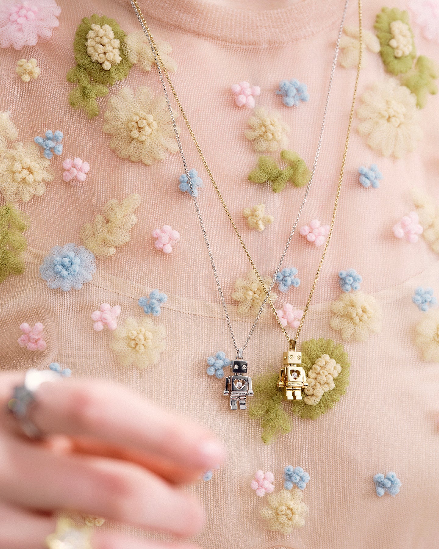Numbering - Robot Pendant Necklace #5774 product image 1 | TRAB K-Fashion Australia