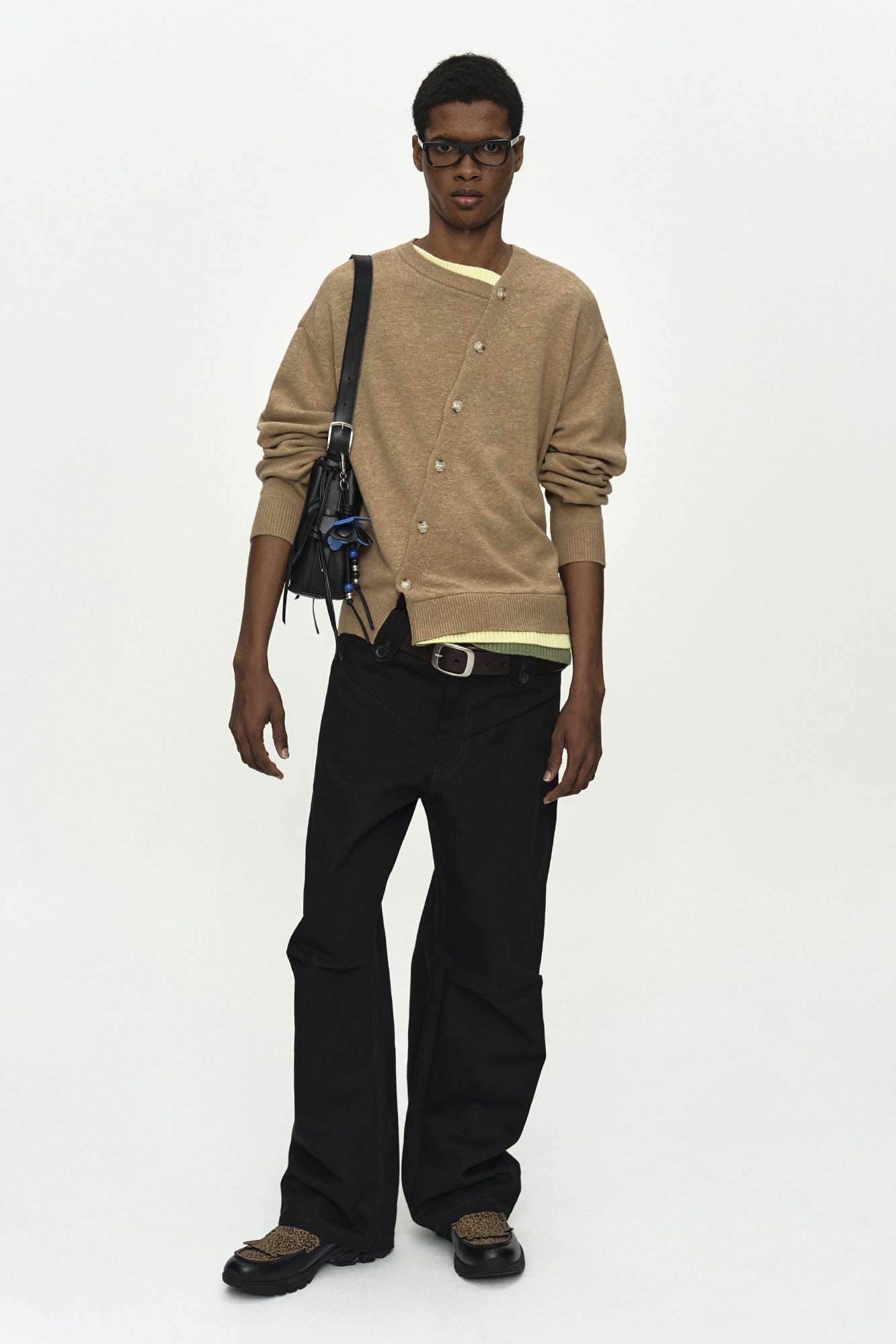 Andersson Bell - Double Waistband Wide-Leg Trousers (Black) product image 9 | TRAB K-Fashion Australia