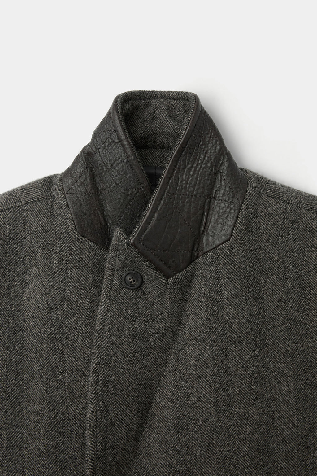 Coor - Classy Herringbone Twill Heavy Coat (Melange Brown) product image 6 | TRAB K-Fashion Australia