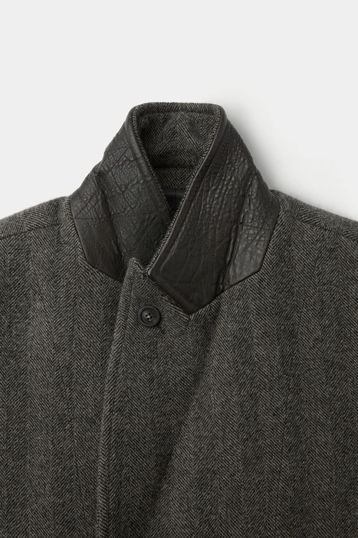 Coor - Classy Herringbone Twill Heavy Coat (Melange Brown) product image 6 | TRAB K-Fashion Australia