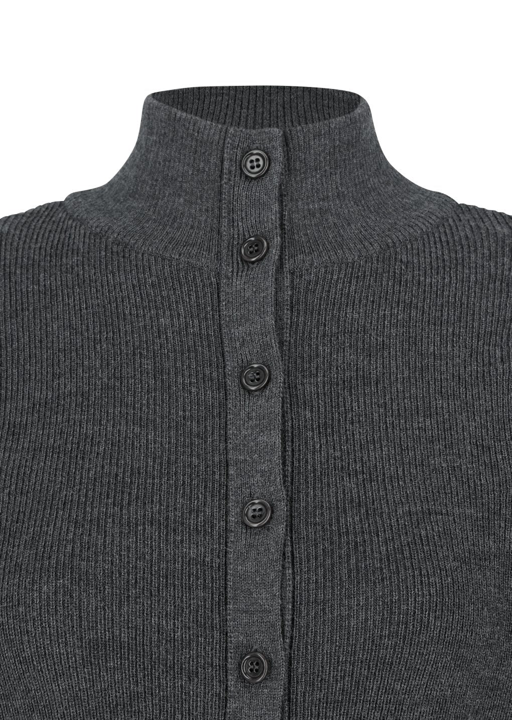 Amomento - Blocking button up cardigan (Charcoal) product image 4 | TRAB K-Fashion Australia