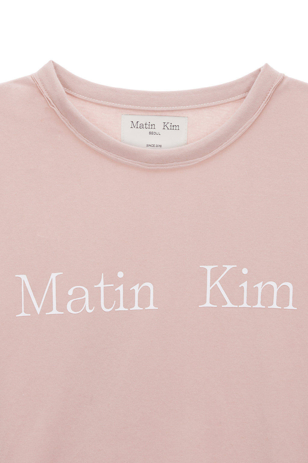 Matin Kim - Logo Crop Top (Pink) product image 3 | TRAB K-Fashion Australia