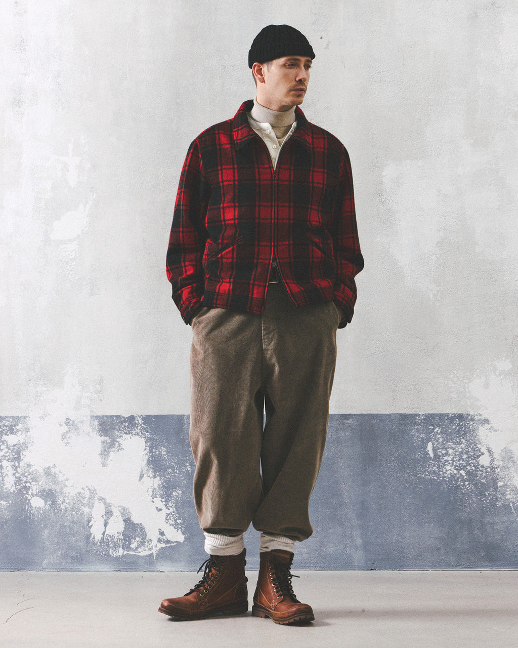 Eastlogue - Sporting Rugged Jacket (Black & Red Wool Check) product image 4 | TRAB K-Fashion Australia