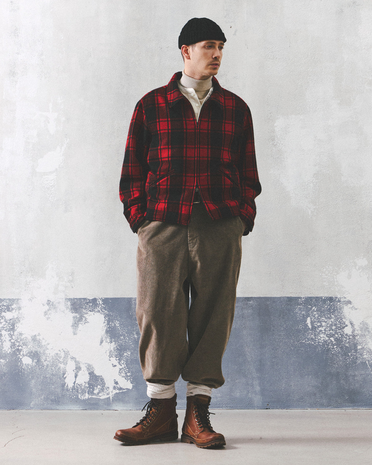 Eastlogue - Sporting Rugged Jacket (Black & Red Wool Check) product image 4 | TRAB K-Fashion Australia