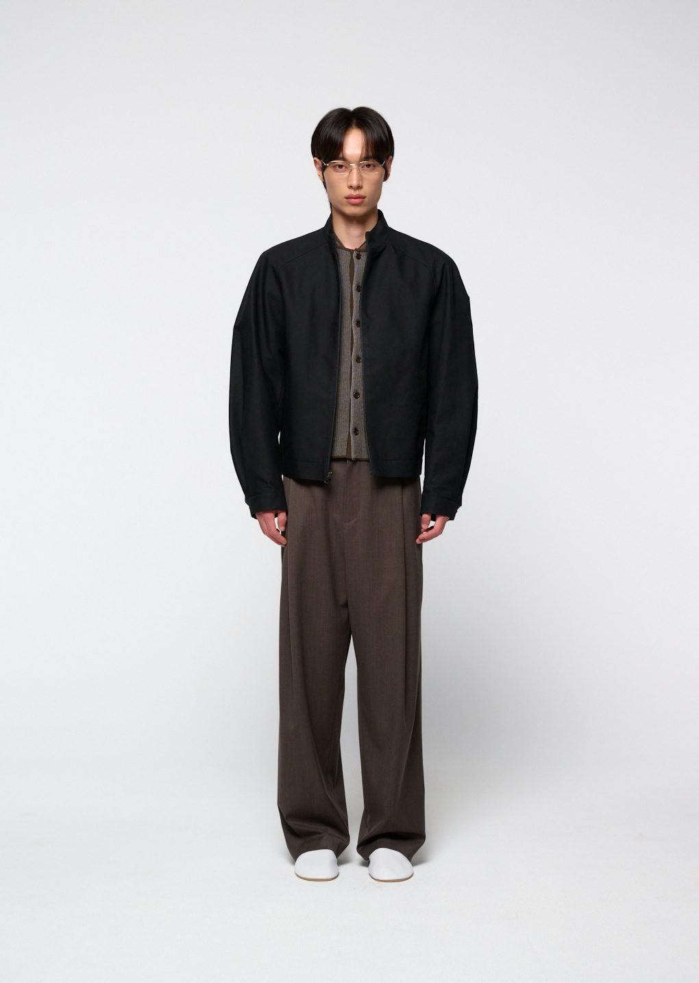 Amomento - Cotton curved jumper (Black) product image 2 | TRAB K-Fashion Australia