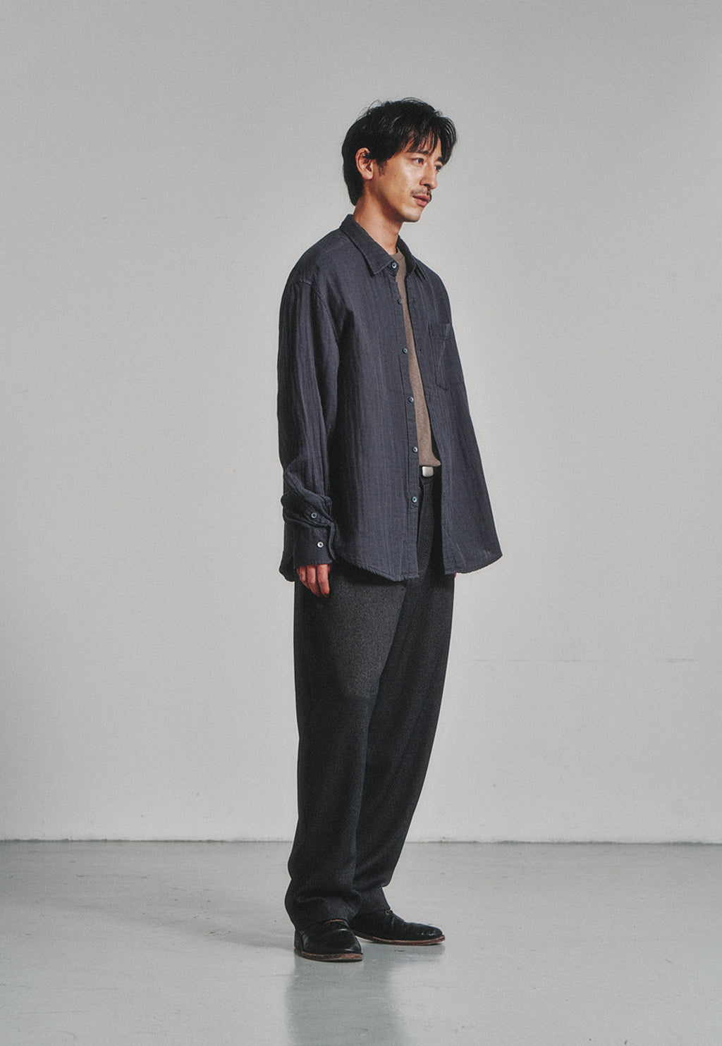 Art if acts - Washed Gauze Shirt (Charcoal) product image 11 | TRAB K-Fashion Australia