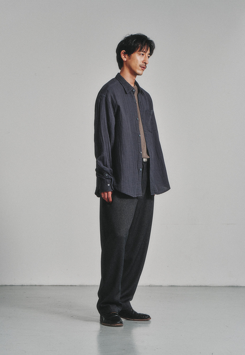 Art if acts - Washed Gauze Shirt (Charcoal) product image 11 | TRAB K-Fashion Australia