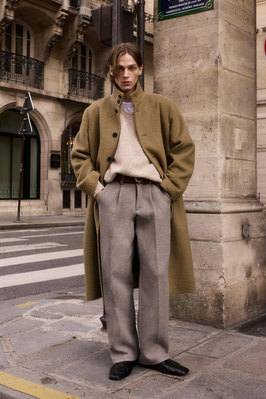 STU - High Neck Alpaca Mac Coat In (Camel) product image 11 | TRAB K-Fashion Australia