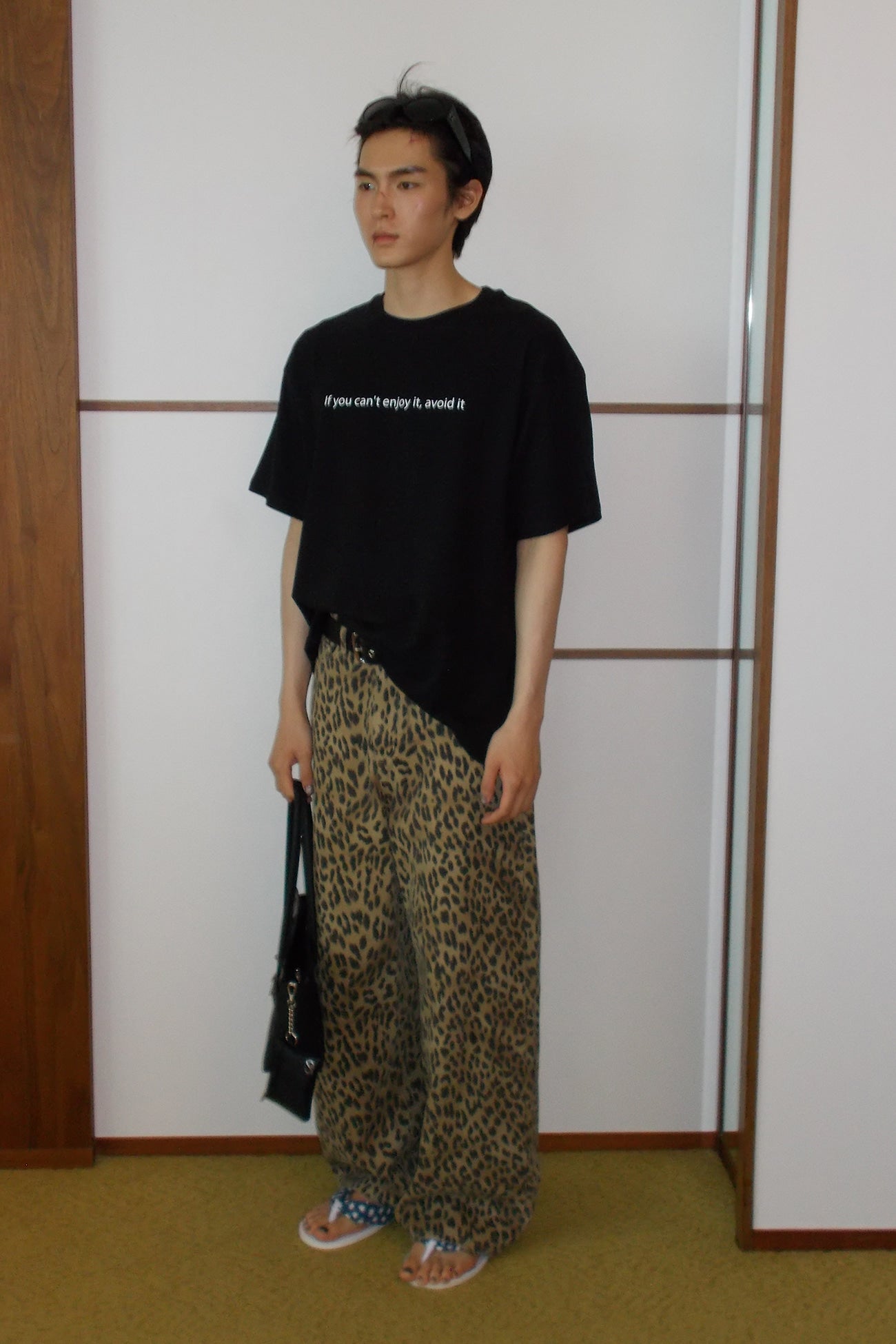 Deinet - If You Can't Enjoy It, Avoid It T-Shirt (Black) product image 3 | TRAB K-Fashion Australia