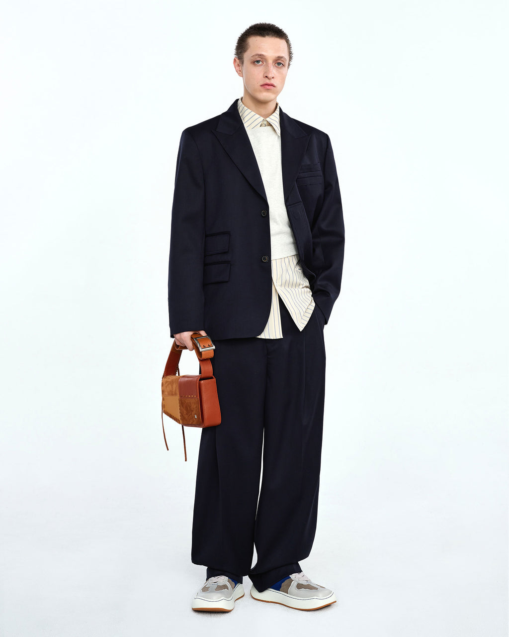 Ader Error - Bid slacks (Navy) product image 2 | TRAB K-Fashion Australia