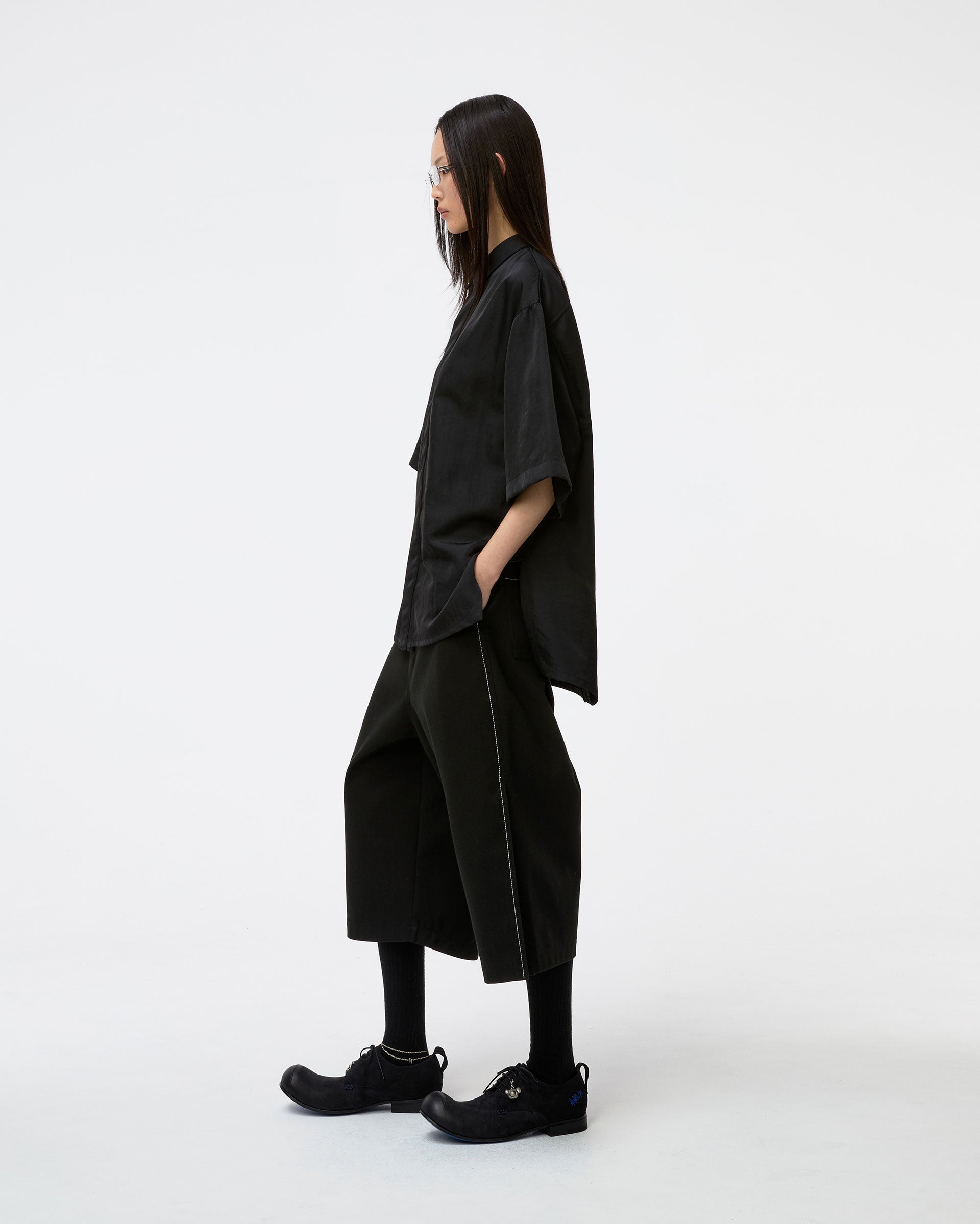 Ader Error - Half Sleeve Shirt Product. 57 (Noir) product image 4 | TRAB K-Fashion Australia