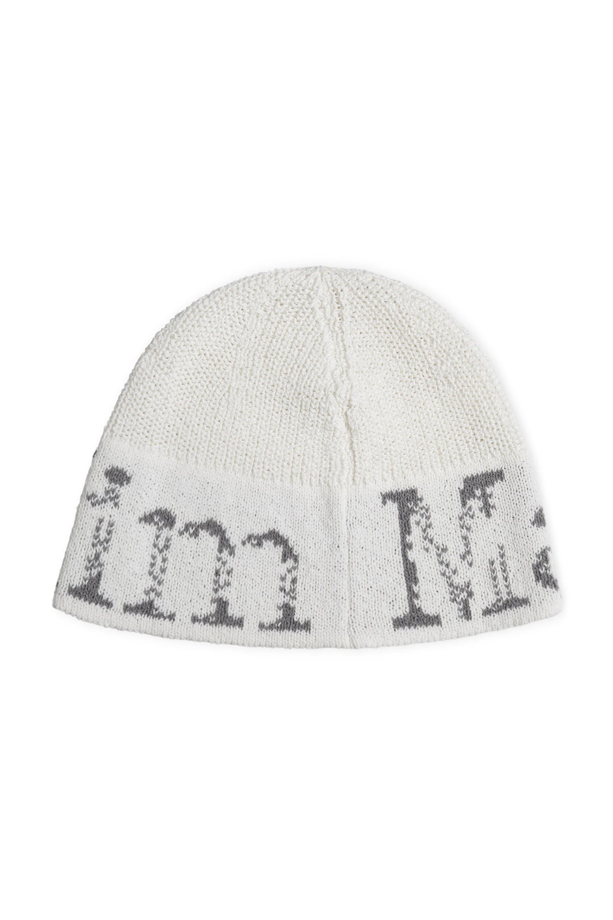 Matin Kim - Cracked Logo Light Bucket Beanie (Ivory) product image 2 | TRAB K-Fashion Australia