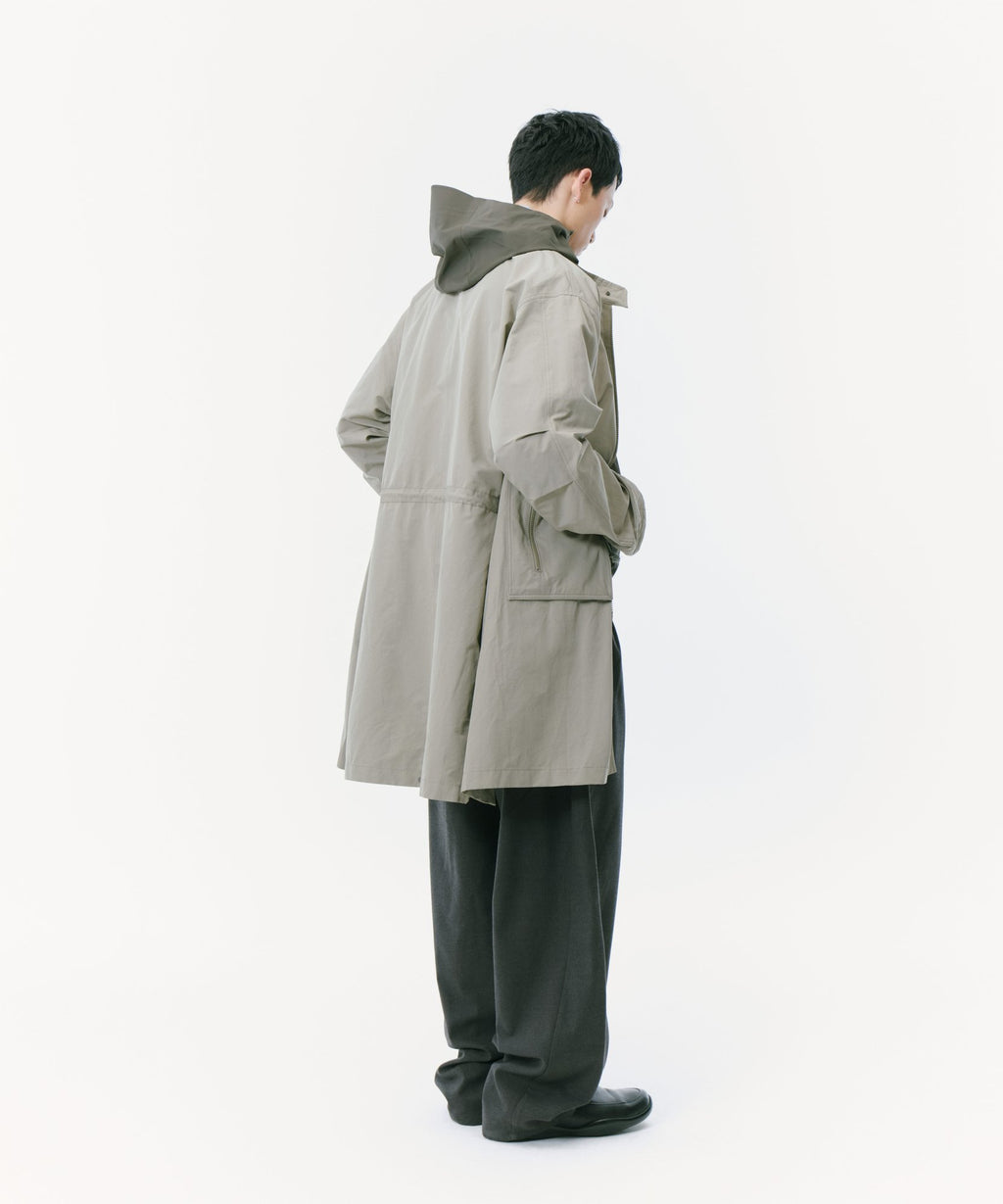 Zipper Field Parka (Grey Beige)