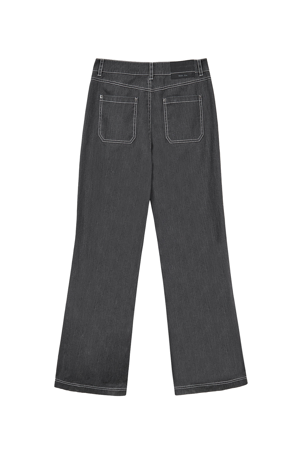 Matin Kim - Side Pintuck Point Pants (Charcoal) product image 3 | TRAB K-Fashion Australia