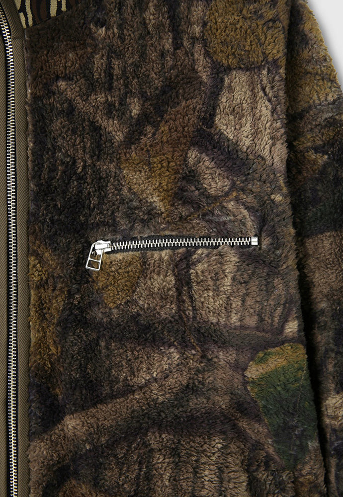 Tonywack - Leaf Camo Printed Fleece Jacket (Brown) product image 12 | TRAB K-Fashion Australia