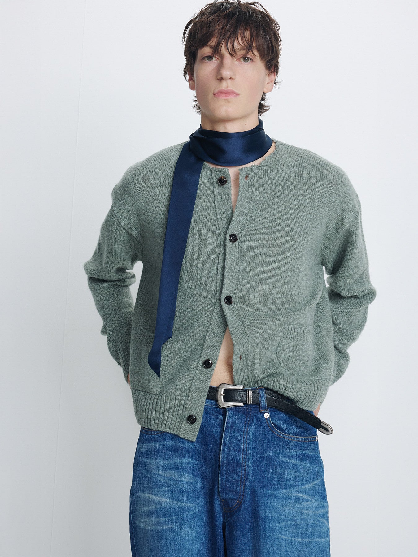 Tonywack - Loose Straight Denim Jeans (Mid Blue) product image 5 | TRAB K-Fashion Australia