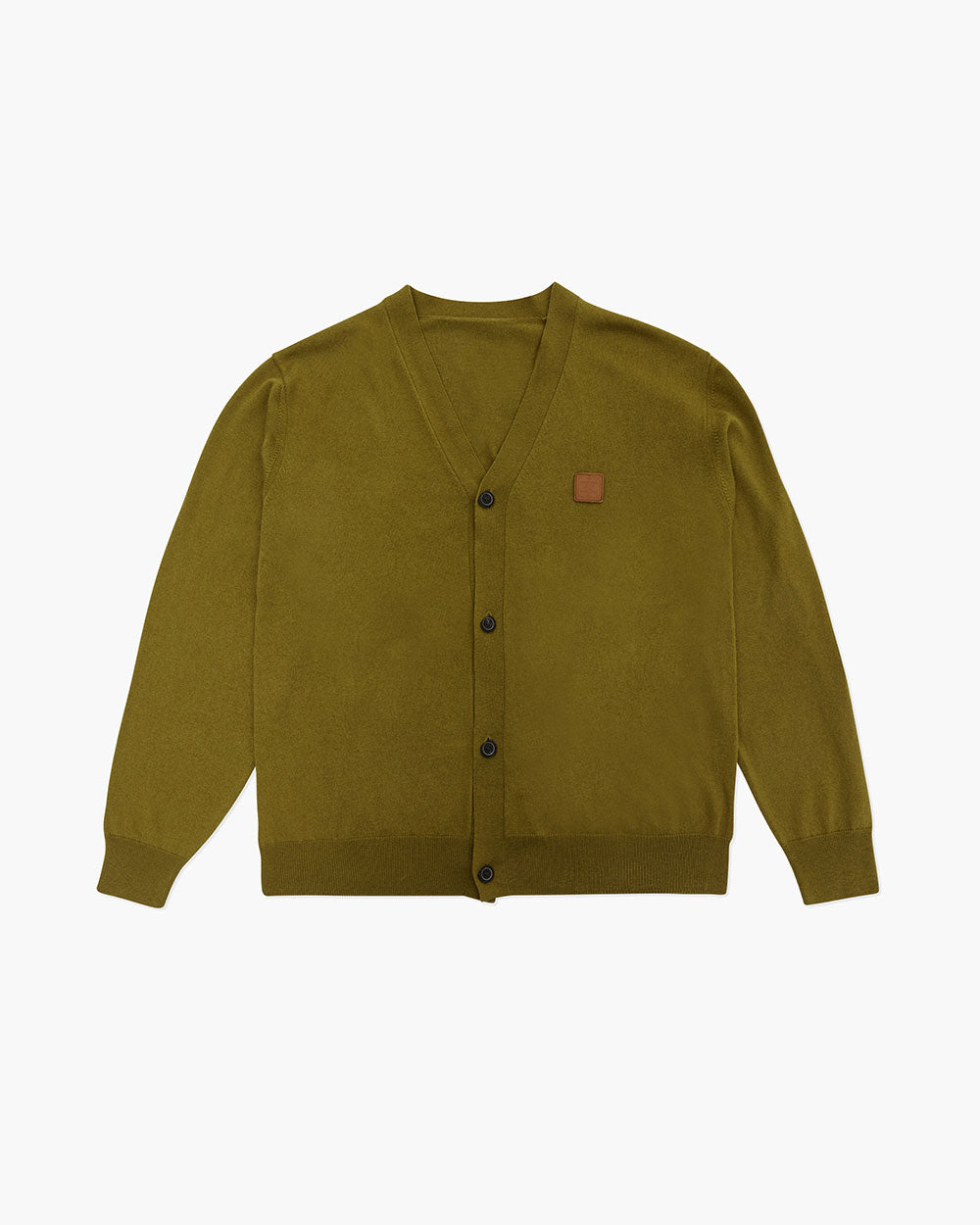 Ader Error - Decal logo cardigan (Khaki) product image 10 | TRAB K-Fashion Australia