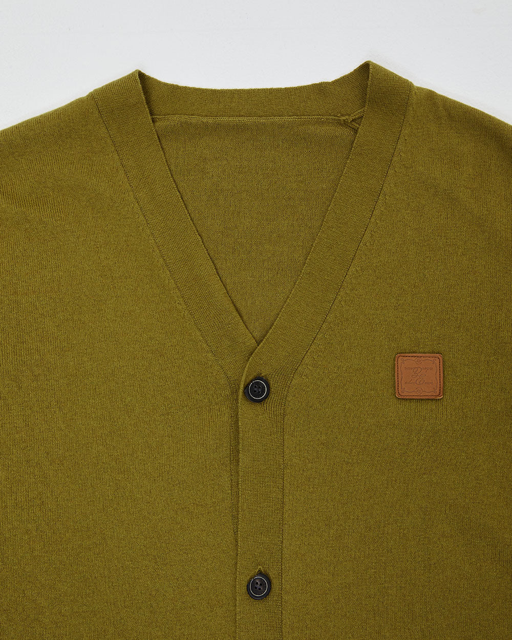 Ader Error - Decal logo cardigan (Khaki) product image 5 | TRAB K-Fashion Australia