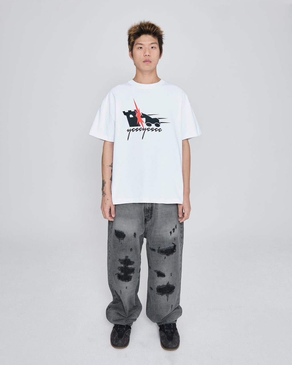 yeseyesee - Y.E.S Hobby Horse Tee (White) product image 7 | TRAB K-Fashion Australia