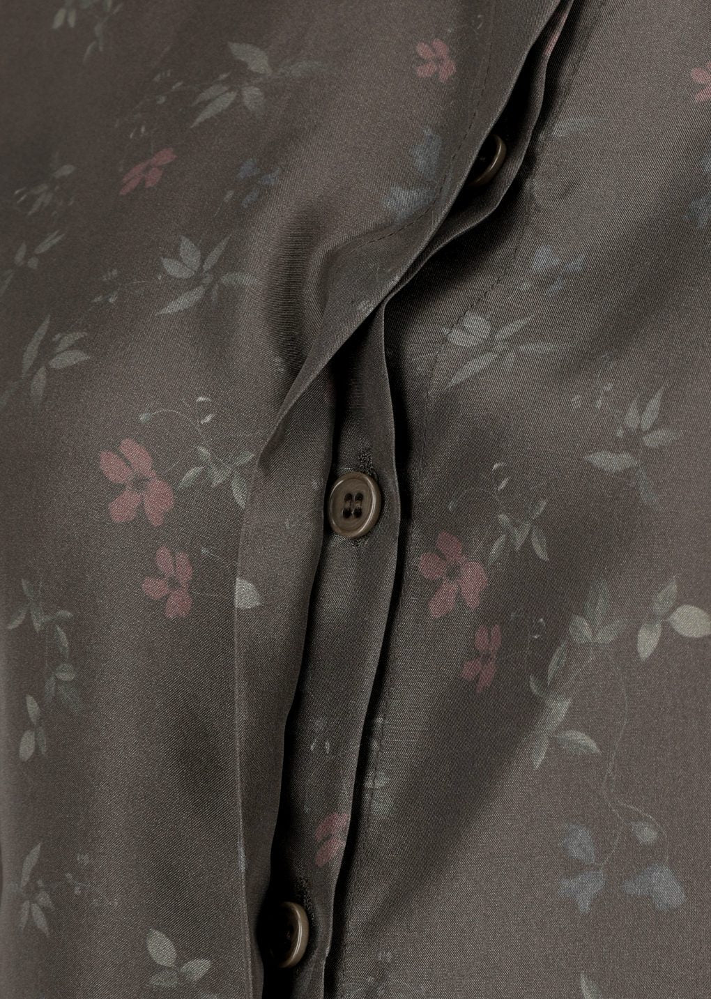 Amomento - Silk floral shirt (Brown) product image 11 | TRAB K-Fashion Australia