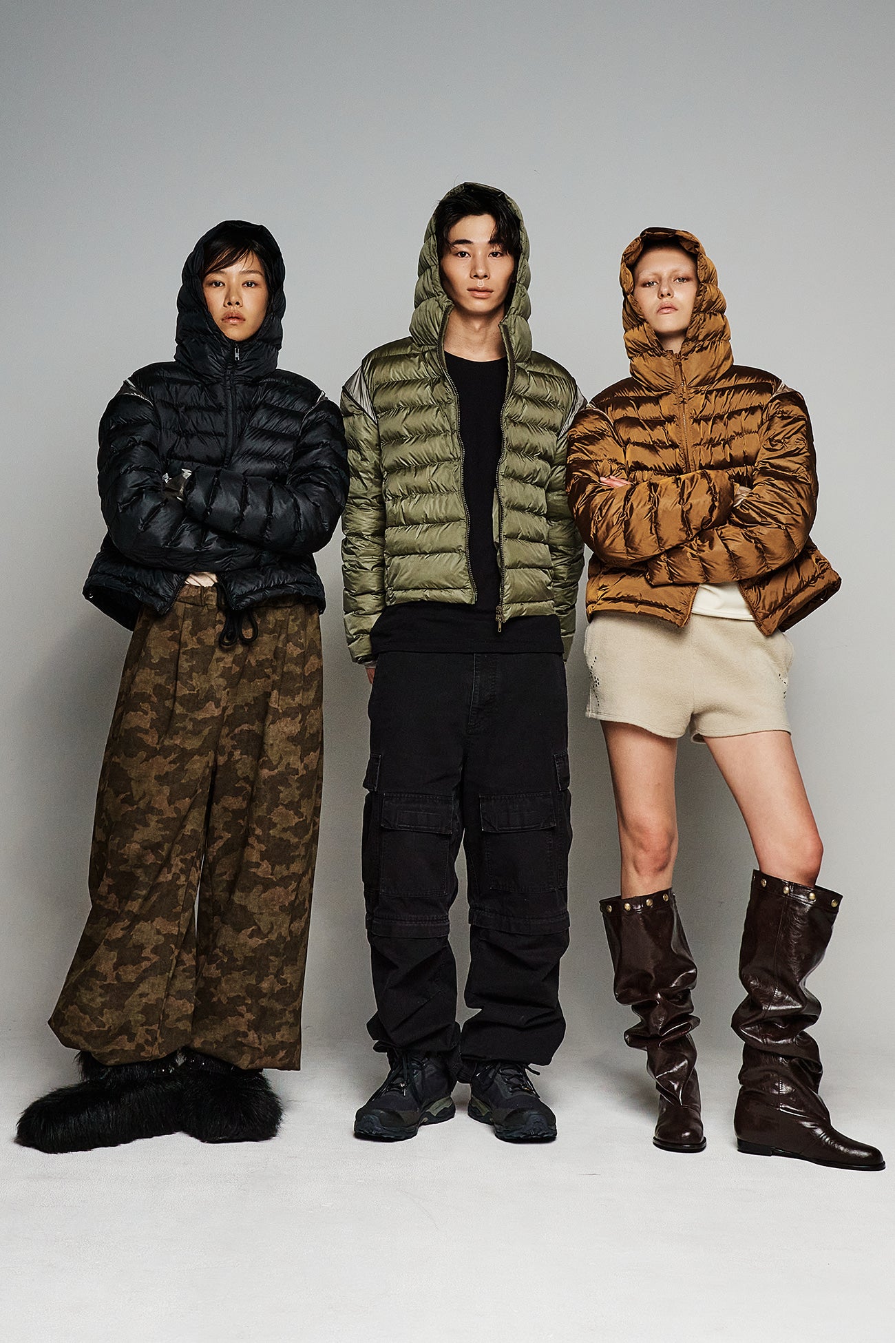 Deinet - Point Wellon Hooded Jacket (Khaki) product image 7 | TRAB K-Fashion Australia